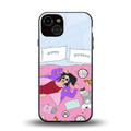 anti social chick girl back phone cover | glass case for iphone 13