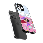 anti social chick girl back phone cover | glass case for iphone 15 pro max