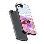 anti social chick girl back phone cover | glass case for iphone 16e