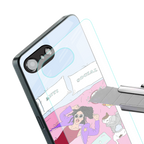anti social chick girl back phone cover | glass case for iphone 16e