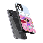 anti social chick girl back phone cover | glass case for nothing phone 1
