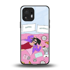 anti social chick girl back phone cover | glass case for nothing phone 2