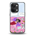 anti social chick girl back phone cover | glass case for oneplus nord 3