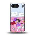 anti social chick girl back phone cover | glass case for oneplus nord 4