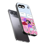 anti social chick girl back phone cover | glass case for oneplus nord 4