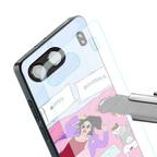 anti social chick girl back phone cover | glass case for oneplus nord 4