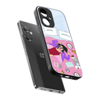 anti social chick girl back phone cover | glass case for oneplus nord ce 3
