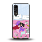 anti social chick girl back phone cover | glass case for oneplus nord ce 4 lite