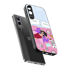 anti social chick girl back phone cover | glass case for oneplus nord ce 4 lite