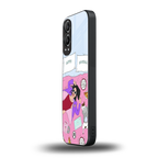 anti social chick girl back phone cover | glass case for oneplus nord ce 4 lite