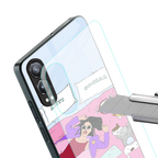 anti social chick girl back phone cover | glass case for oneplus nord ce 4 lite