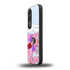 anti social chick girl back phone cover | glass case for oneplus nord ce 4