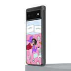 anti social chick girl back phone cover | glass case for Google Pixel 6A