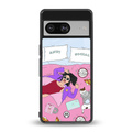 anti social chick girl back phone cover | glass case for Google Pixel 8