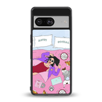 anti social chick girl back phone cover | glass case for Google Pixel 8