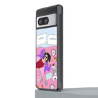anti social chick girl back phone cover | glass case for Google Pixel 8