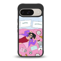 anti social chick girl back phone cover | glass case for google pixel 9