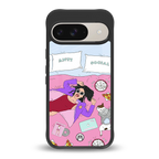 anti social chick girl back phone cover | glass case for google pixel 9