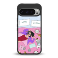 anti social chick girl back phone cover | glass case for google pixel 9 pro