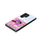 anti social chick girl back phone cover | glass case for samsung galaxy s24 ultra
