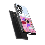 anti social chick girl back phone cover | glass case for samsung galaxy s25 ultra