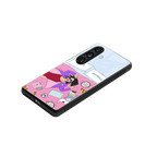 anti social chick girl back phone cover | glass case for samsung galaxy s23
