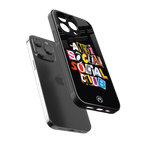 anti social club back phone cover | glass case for iphone 16 pro max