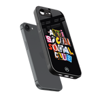 anti social club back phone cover | glass case for iphone 16e