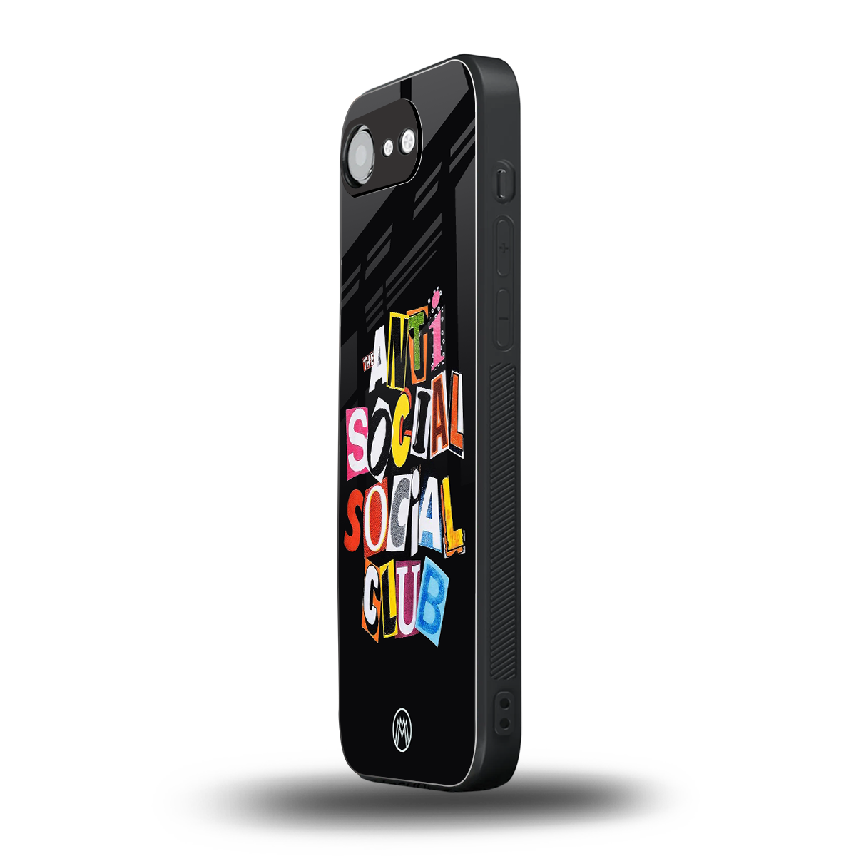 anti social club back phone cover | glass case for iphone 16e