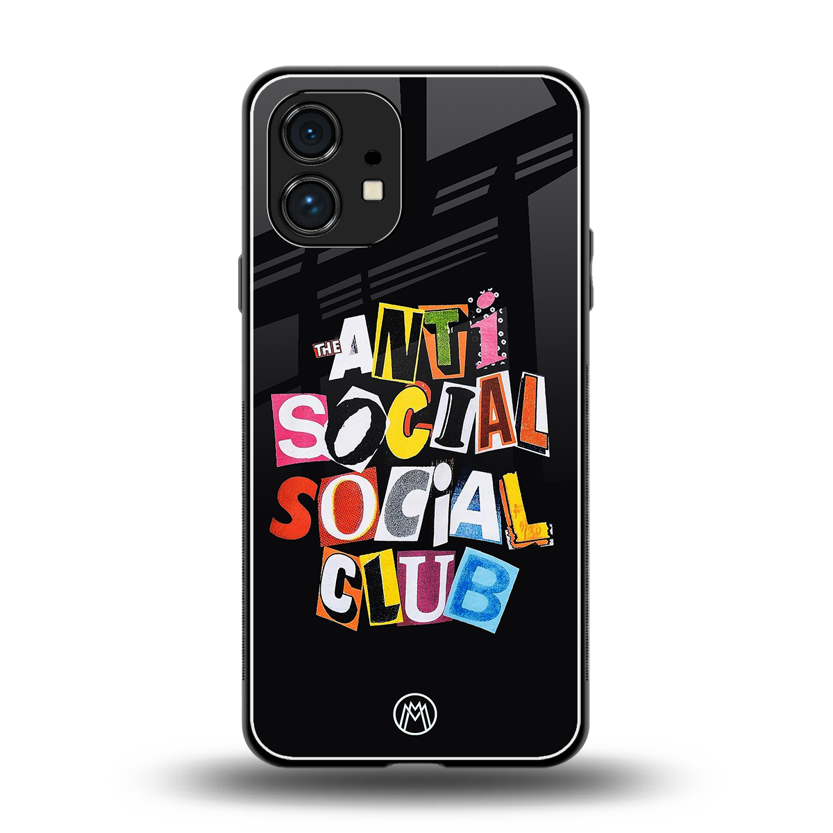 anti social club back phone cover | glass case for nothing phone 1