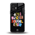 anti social club back phone cover | glass case for nothing phone 2