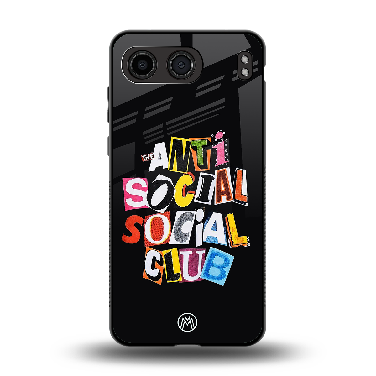 anti social club back phone cover | glass case for oneplus nord 4