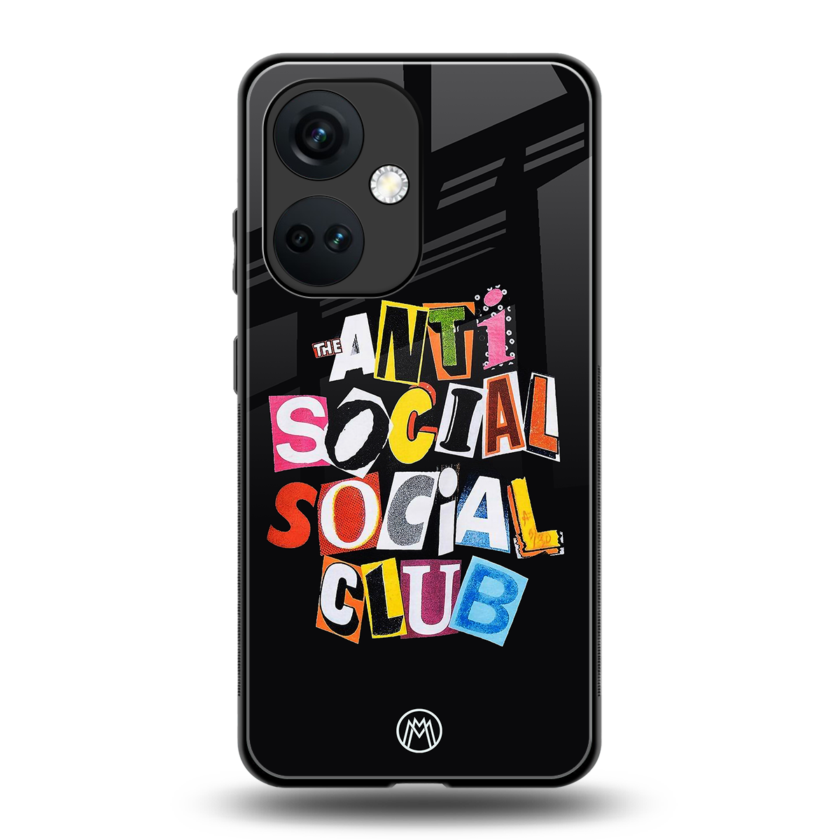 anti social club back phone cover | glass case for oneplus nord ce 3