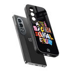 anti social club back phone cover | glass case for oneplus nord ce 4
