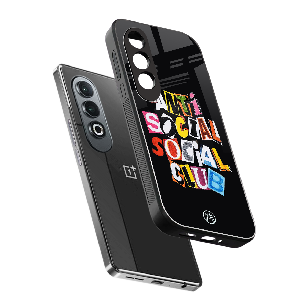 anti social club back phone cover | glass case for oneplus nord ce 4