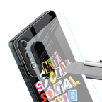 anti social club back phone cover | glass case for oneplus nord ce 4