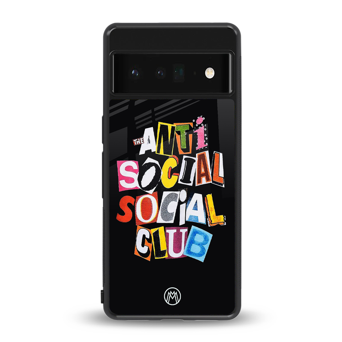 anti social club back phone cover | glass case for google pixel 6 pro