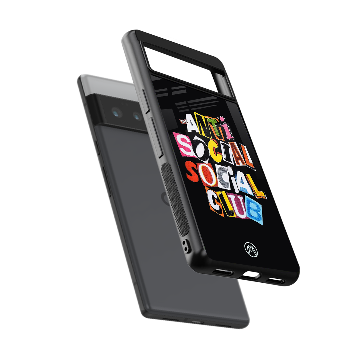 anti social club back phone cover | glass case for google pixel 6 pro