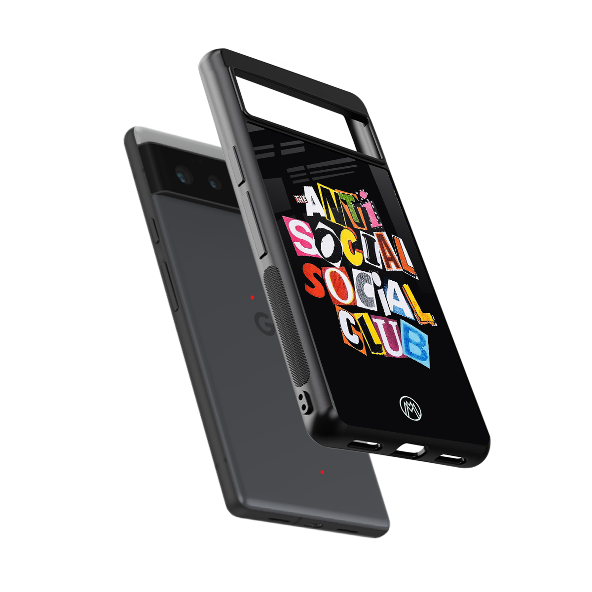 anti social club back phone cover | glass case for Google Pixel 6A