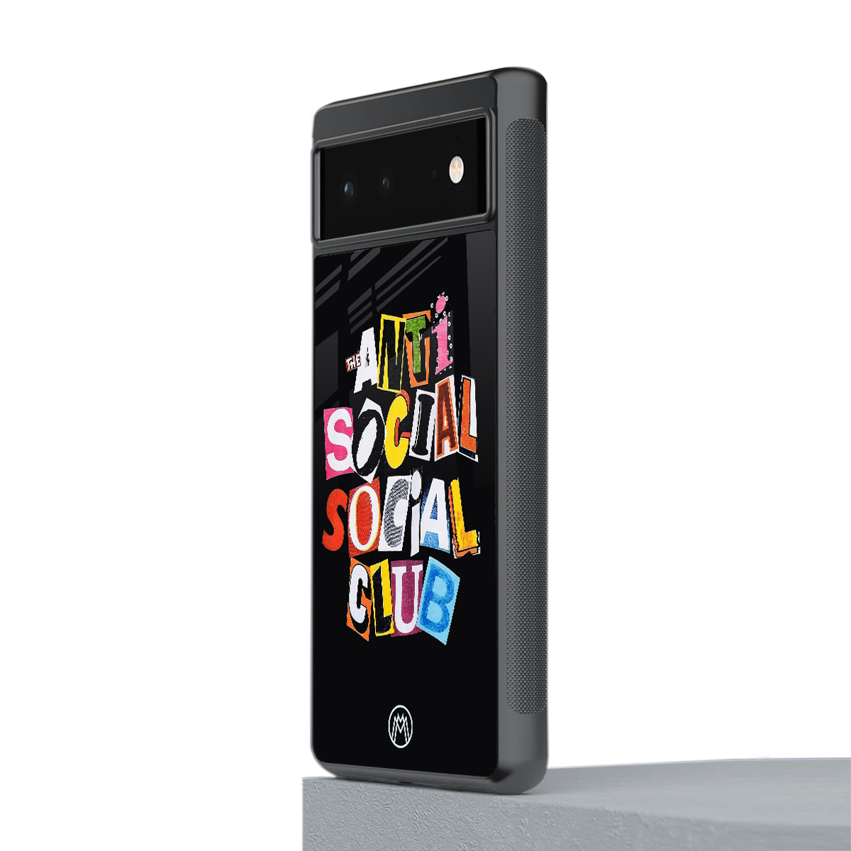 anti social club back phone cover | glass case for google pixel 6