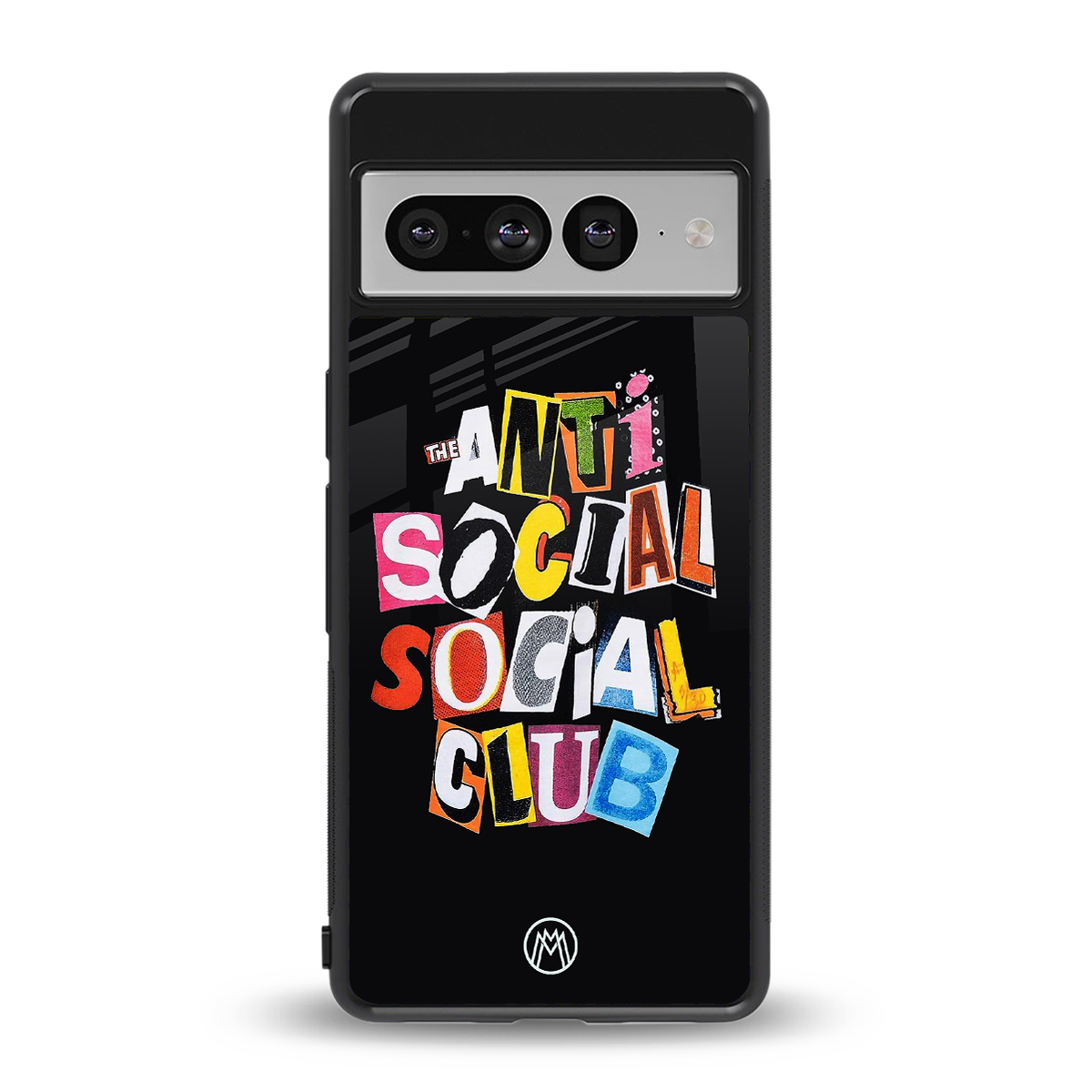 anti social club back phone cover | glass case for google pixel 7 pro