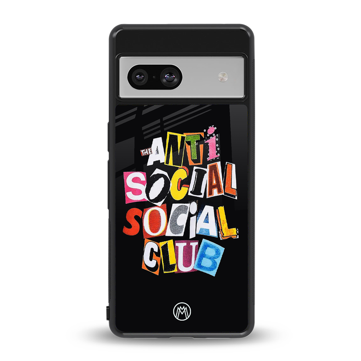 anti social club back phone cover | glass case for Google Pixel 7A