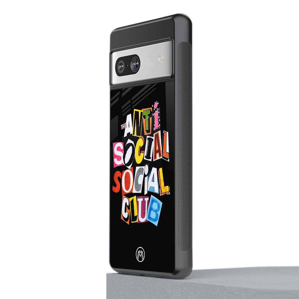 anti social club back phone cover | glass case for Google Pixel 7A