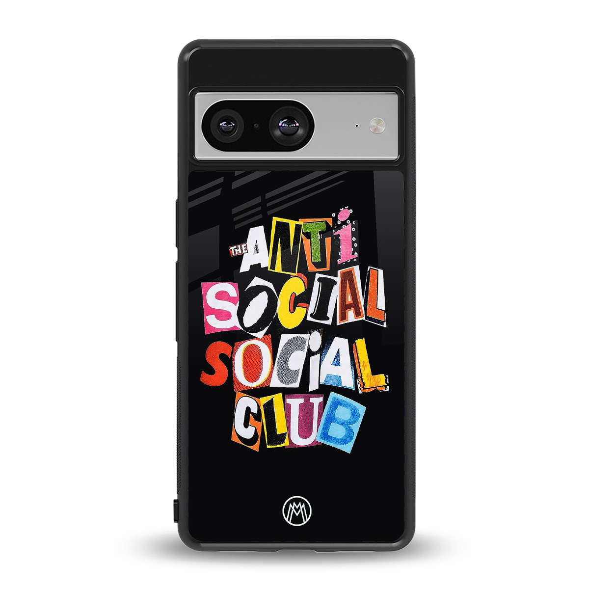anti social club back phone cover | glass case for Google Pixel 8