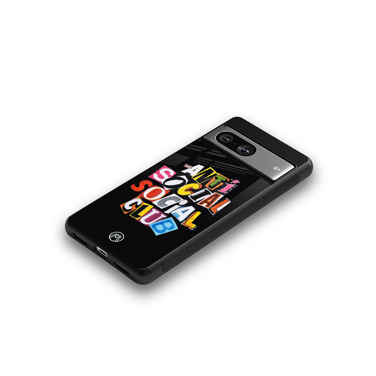 anti social club back phone cover | glass case for Google Pixel 8