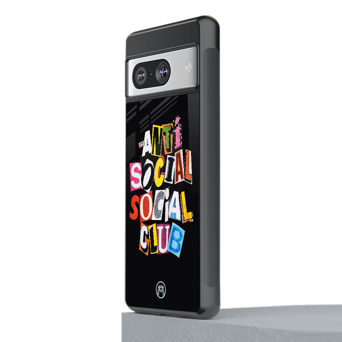 anti social club back phone cover | glass case for Google Pixel 8