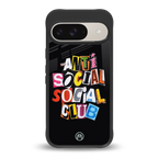anti social club back phone cover | glass case for google pixel 9