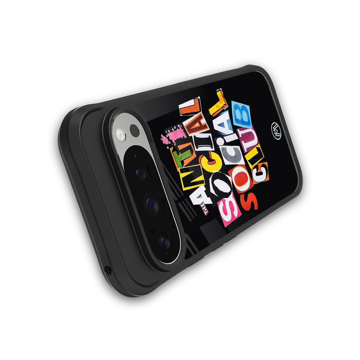 anti social club back phone cover | glass case for google pixel 9 pro