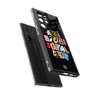 anti social club back phone cover | glass case for samsung galaxy s24 ultra