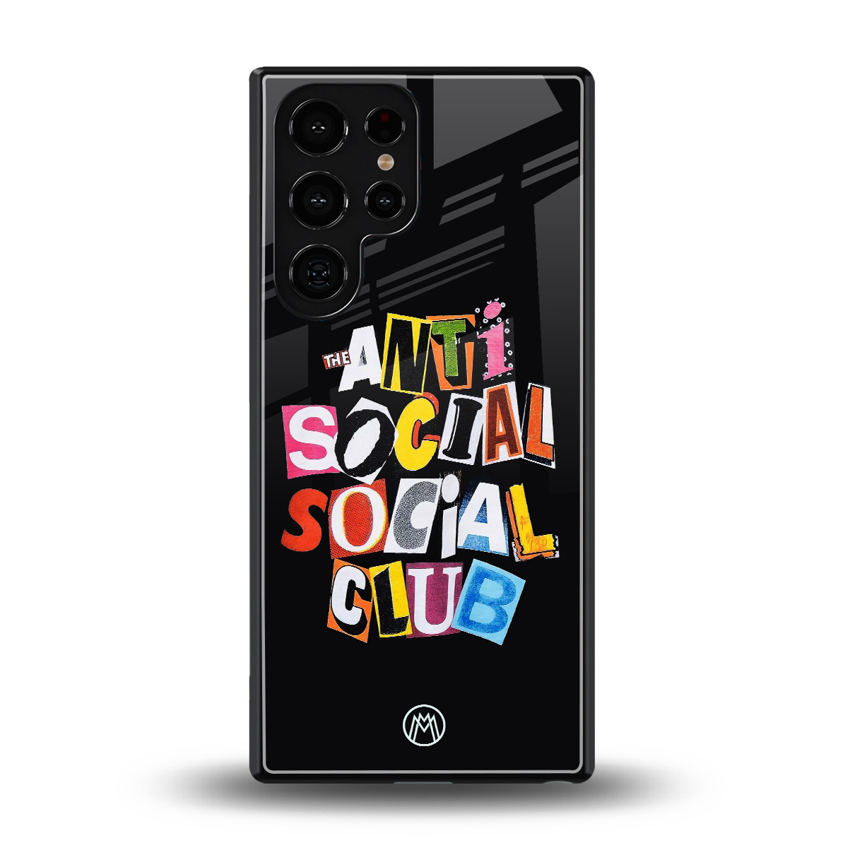 anti social club back phone cover | glass case for samsung galaxy s25 ultra
